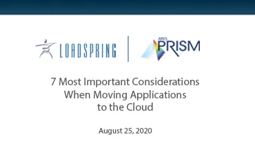 7 most important considerations ARES PRISIM webinar